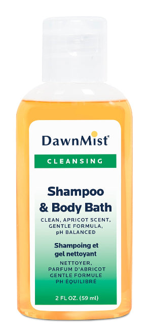Dawn Mist MS02 Bath and Body Shampoo 2 oz. Clear Bottle (Case)