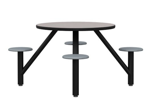 Moduform 5003-42R Modumaxx Multipurpose Cluster Table - Round Top, 4 Seats
