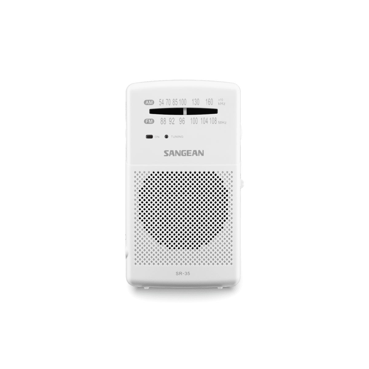 Load image into Gallery viewer, Sangean SR-35CL AM/FM Hand-held Radio Receiver with Earphones - Clear, Black, or White
