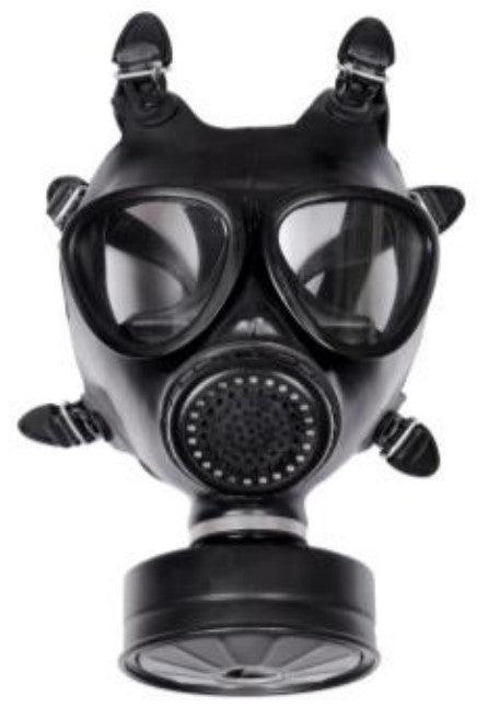 Exec Defense PROTEC-X Full Face Gas Mask for Tactical Respiratory Protection