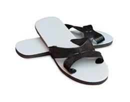 Black Cross-Strap Foam Shower Sandals