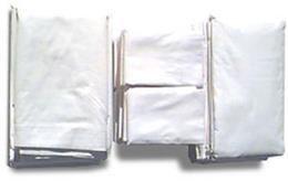 White T130 Muslin Bed Sheets - Fitted Sheets