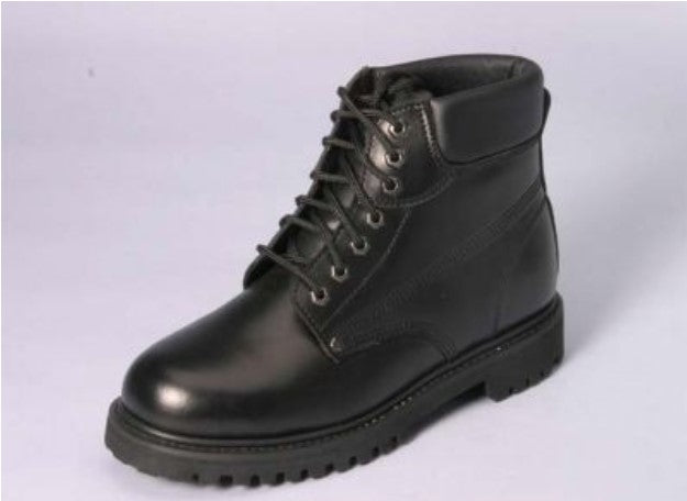 Black Leather Steel Toe Safety Boots | American Detention  display picture 3