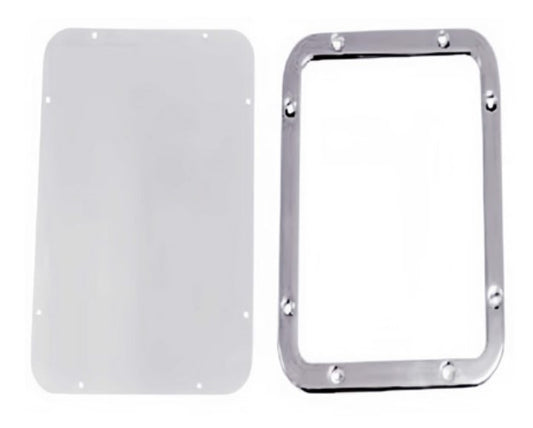 Stainless Steel Security Mirror, Large, 2 Piece