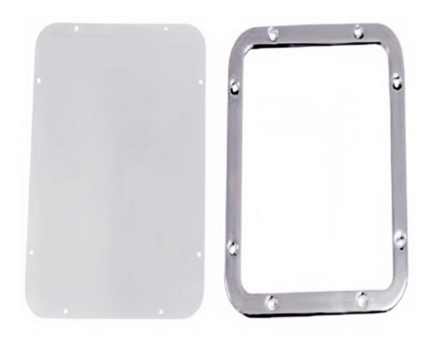 Stainless Steel Security Mirror, Large, 2 Piece