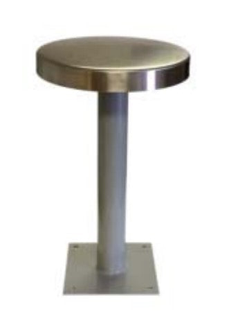 Floor Mount Stool with Stainless Steel Seat