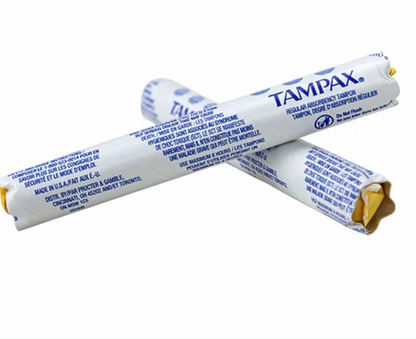 Tampax Tampons with Cardboard Applicator (Vending Machine Tube)