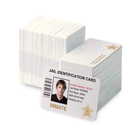 Clincher Plastic Inmate ID Cards
