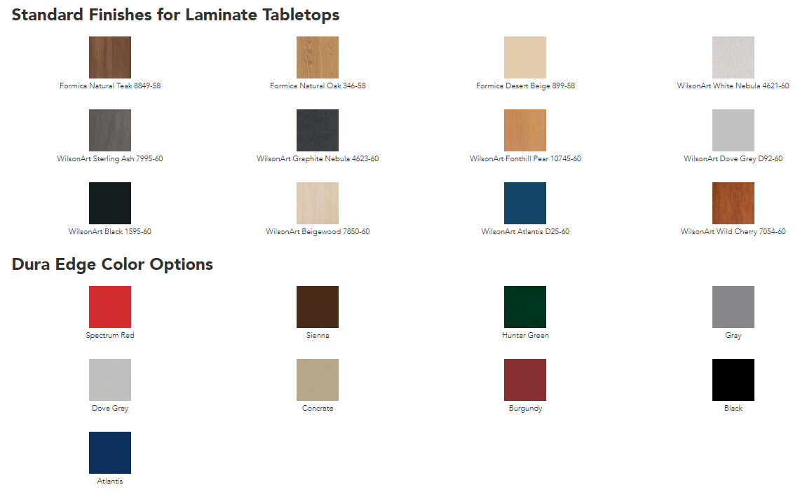 Cortech Endurance Laminate Table with XBase