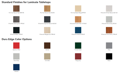 Cortech Endurance Laminate Table with XBase