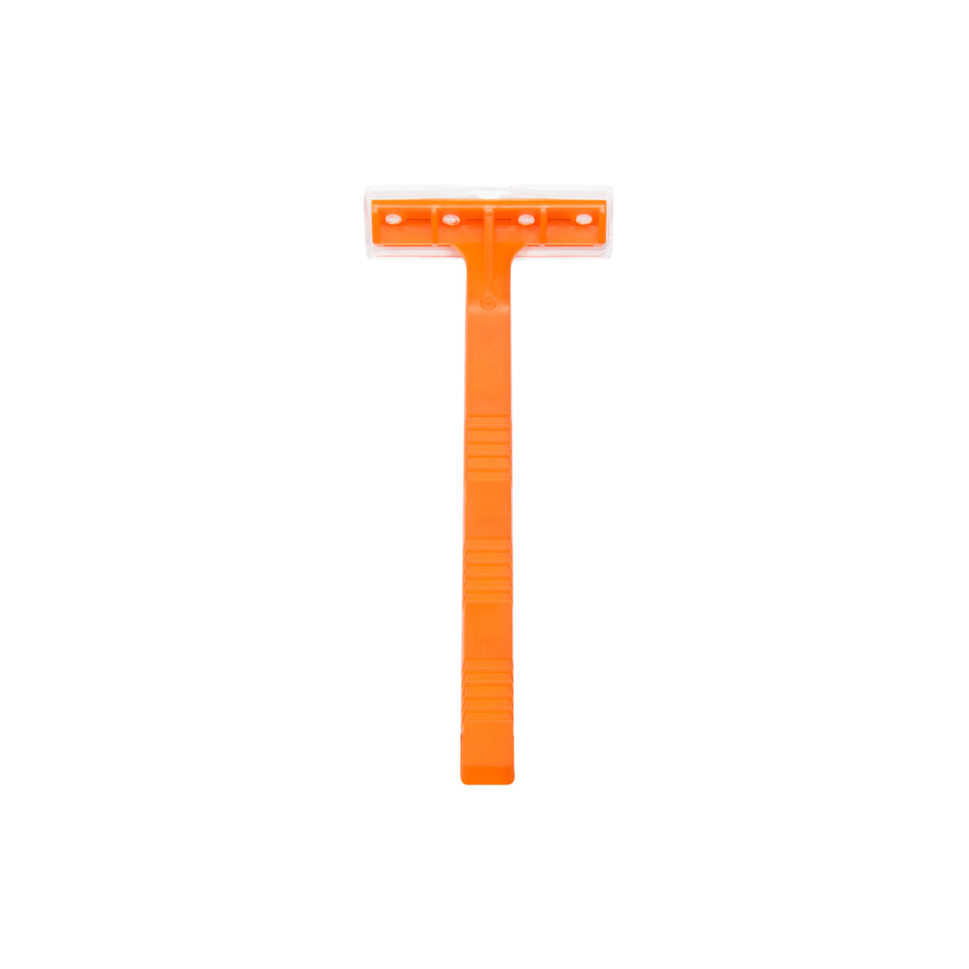 Dawn Mist DR03 Disposable Razors Single-Blade, Orange Handle (Case)