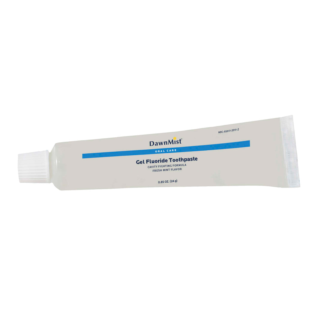 Dawn Mist GTP4654 Toothpaste 0.6 oz. Clear Gel Plastic Tube (Case)