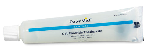 Dawn Mist GTP4685 Toothpaste 2.75 oz. Clear Gel Plastic Tube (Case)