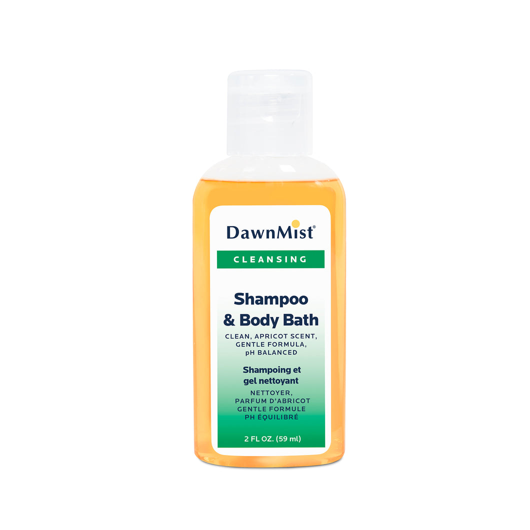 Dawn Mist MS02 Bath and Body Shampoo 2 oz. Clear Bottle (Case)