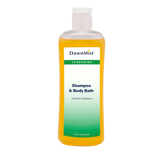 Dawn Mist MS16 Bath and Body Shampoo 16 oz. Bottle with Dispensing Cap (Case)