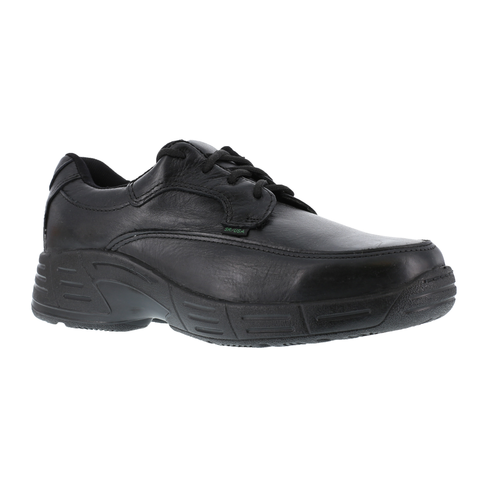 Load image into Gallery viewer, Reebok FP8125 Men&#39;s Ulysses Black 4 Eyelet Moc Toe Oxford - Soft Toe

