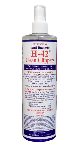 Load image into Gallery viewer, H-42 Virucidal Anti-Bacterial Clean Clippers Barber Shop Disinfectant
