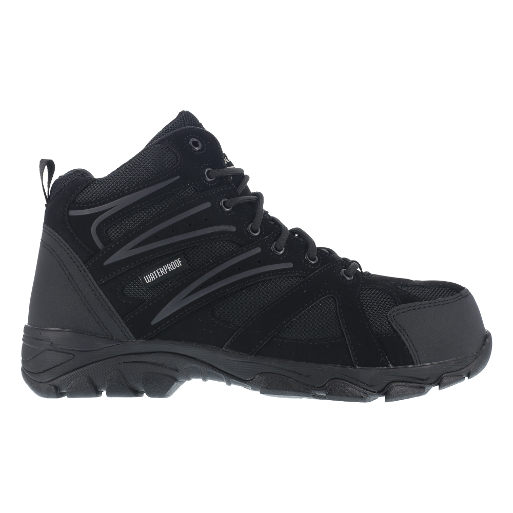 Load image into Gallery viewer, Reebok K5400 Men&#39;s Knapp Composite Toe Waterproof Trail Hiker Boots - Black
