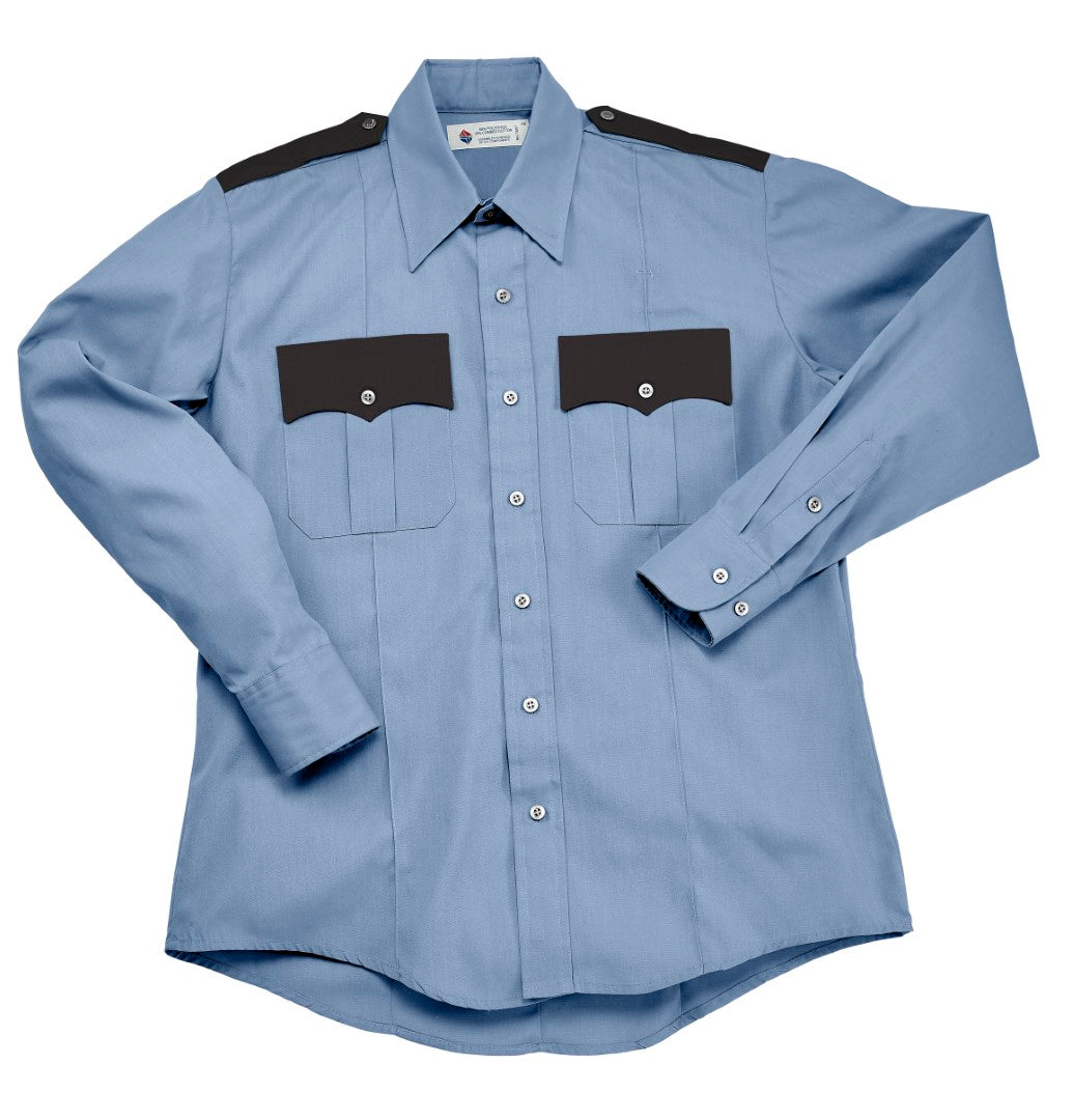 Liberty Uniform 746M Men's Long Sleeve Poplin Two-Tone Police Shirt