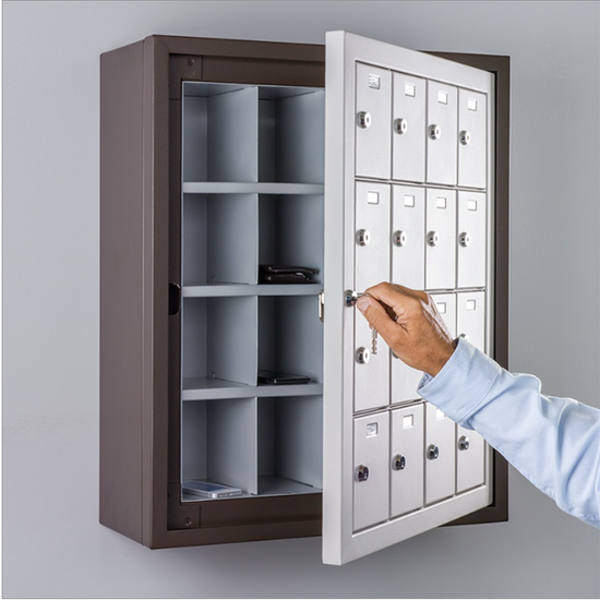 Precision Locker Squadron Cell Phone Locker - 16 Doors (4x4) | American ...