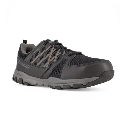 Reebok RB416 Women's Steel Toe Athletic Oxford - Black-Grey