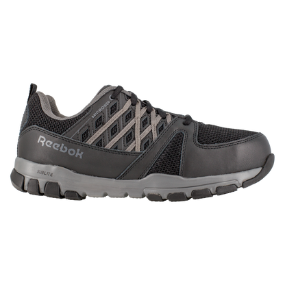 Reebok RB416 Women's Steel Toe Athletic Oxford - Black-Grey