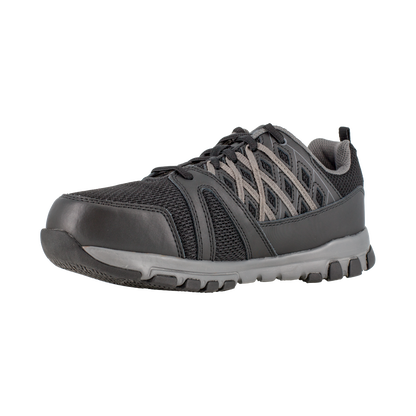 Reebok RB416 Women's Steel Toe Athletic Oxford - Black-Grey