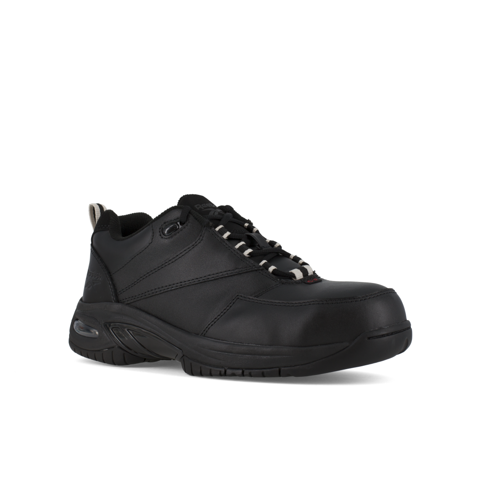 Load image into Gallery viewer, Reebok RB417 Women&#39;s Tyak Athletic Composite Toe Work Shoes - Black
