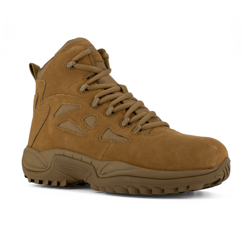 Reebok RB8650 Men's Rapid Response Composite Toe Tactical Boots - Side Zip - Coyote