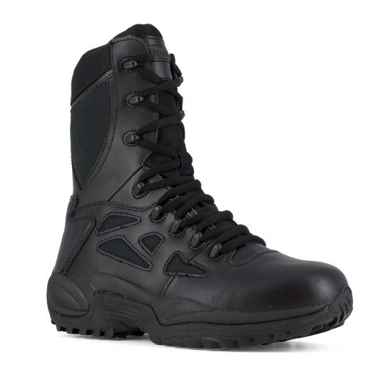 Reebok RB8875 Men's Rapid Response Tactical Boots - Side Zip - Black