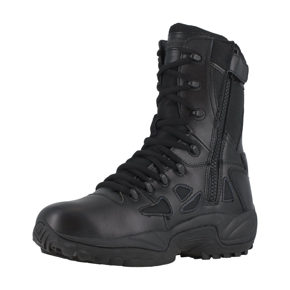 Load image into Gallery viewer, Reebok RB8875 Men&#39;s Rapid Response Tactical Boots - Side Zip - Black
