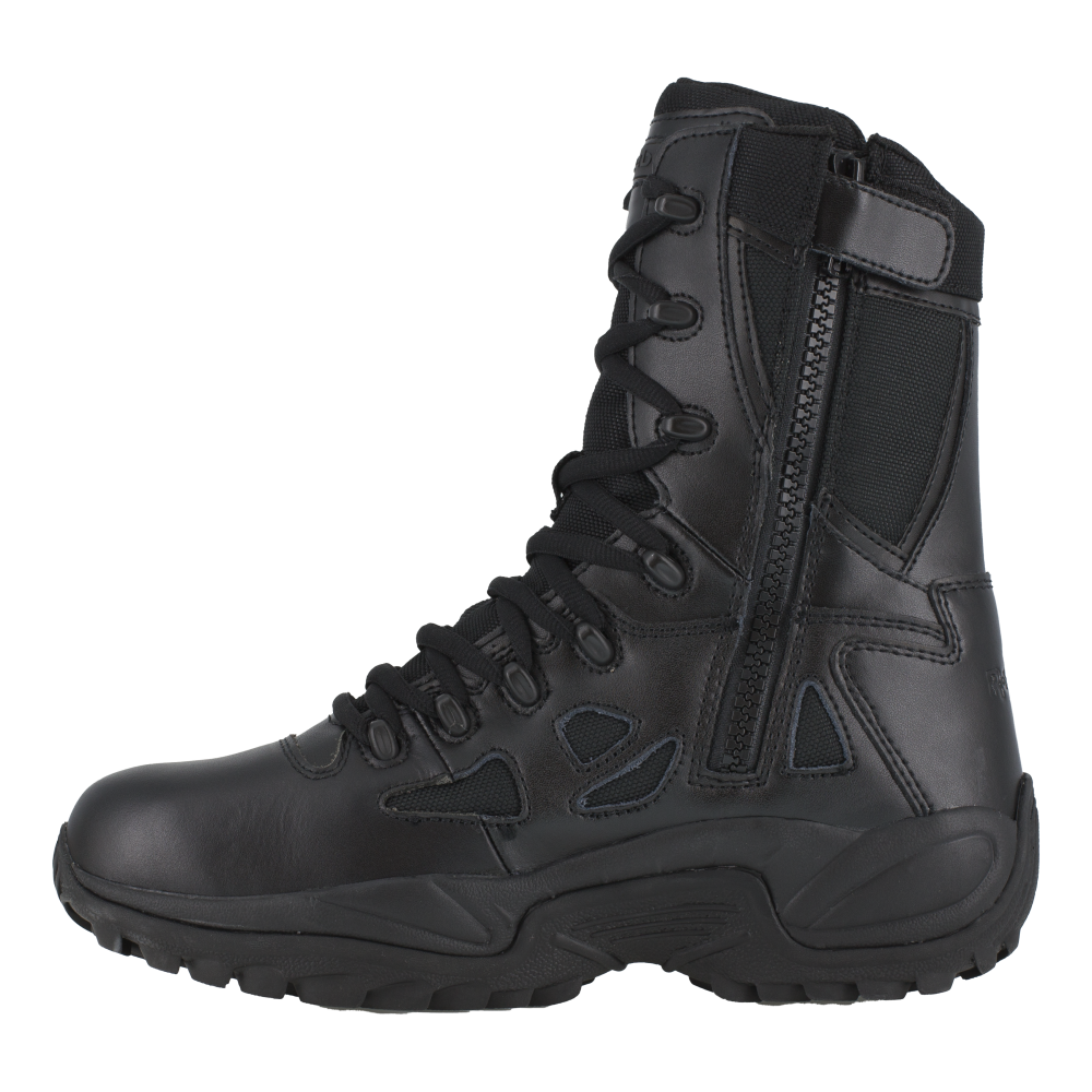 Load image into Gallery viewer, Reebok RB8875 Men&#39;s Rapid Response Tactical Boots - Side Zip - Black
