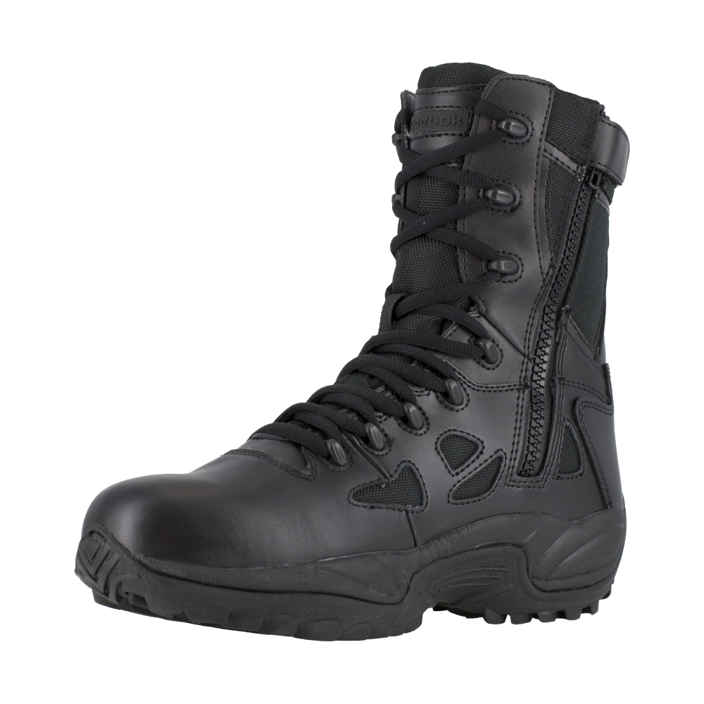 Load image into Gallery viewer, Reebok RB8877 Men&#39;s Rapid Response Waterproof Tactical Boots - Side Zip - Black
