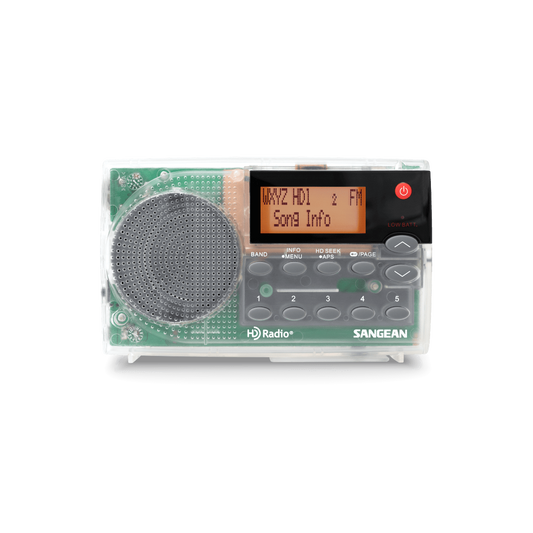 Sangean HDR-14CL Portable HD Radio with Speaker - Clear