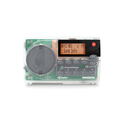 Sangean HDR-14CL Portable HD Radio with Speaker - Clear