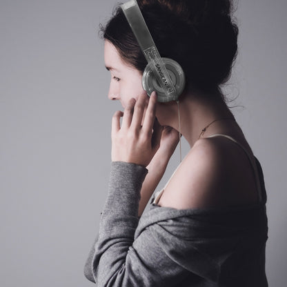 Sangean EU-55CL Stereo Headphones - Clear