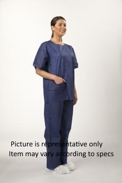 Polypropylene Disposable Shirts for Inmate Transport - Navy Blue