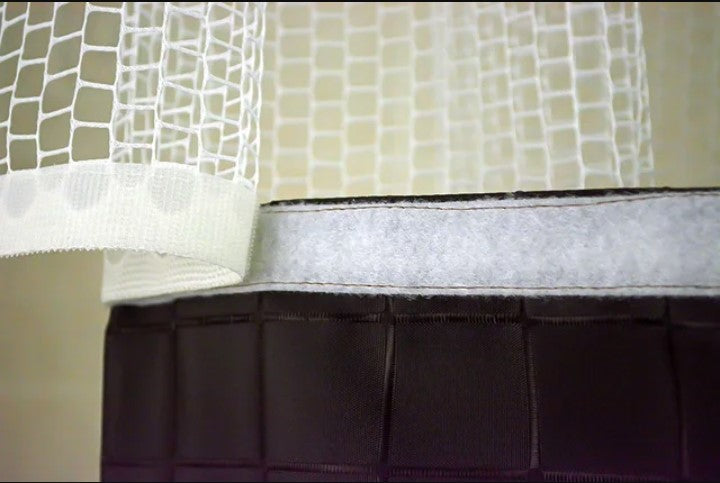 Breakaway Shower Curtains with See-Thru Modesty Top and Bottom