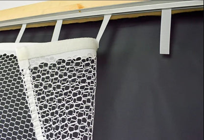 Breakaway Shower Curtains with See-Thru Modesty Top and Bottom