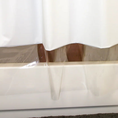 Breakaway Shower Curtains with See-Thru Modesty Top and Bottom