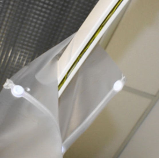 Hookless Shower Curtain with Snap Rod Pocket