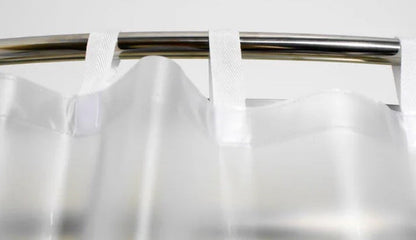 Hookless Shower Curtain with Velcro Loop Header