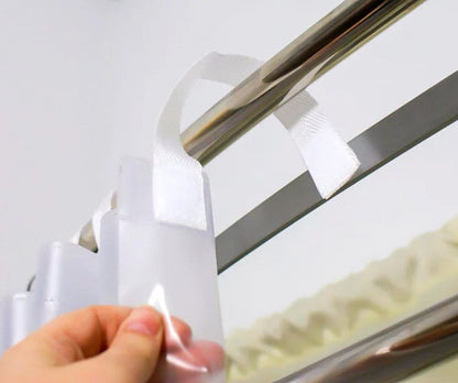 Hookless Shower Curtain with Velcro Loop Header