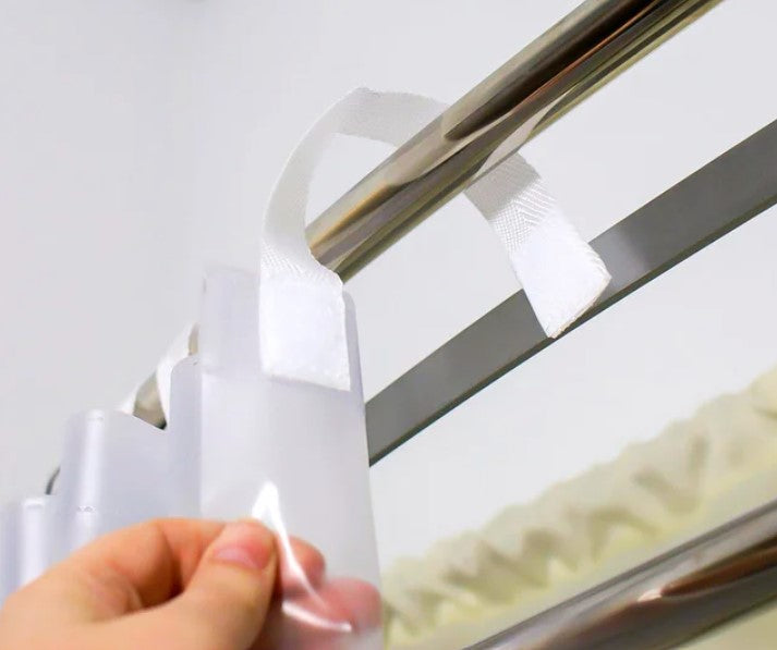 Hookless Shower Curtain with Velcro Loop Header