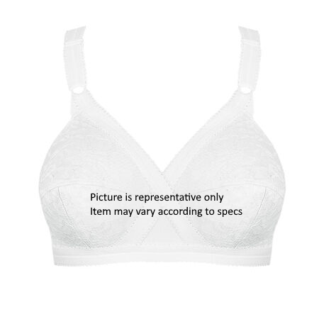 Women's White Cross-Your-Heart Style Bra | American Detention Supplies ...