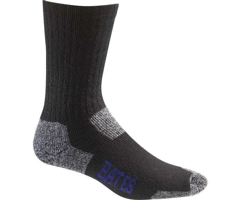 Bates E11917170 Utility Crew Socks (2 pack) - Black