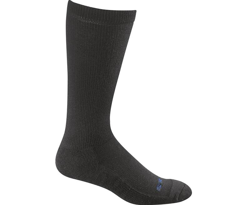 Bates E11930570 Uniform Mid Calf Dress Socks - Black
