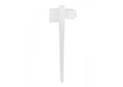 Dawn Mist TBDEN Denture Brush 2-Sided Clear Polypropylene Bristles Clear (Case)