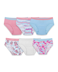 Fruit of the Loom 6GHIPAT Toddler Girl's Assorted Hipster Briefs