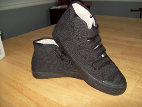 Load image into Gallery viewer, High-Top Canvas Velcro Basketball Sneakers
